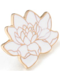 White Lotus Enamel Pin